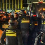 Tifosi Napoli bloccati dai poliziotti olandesi