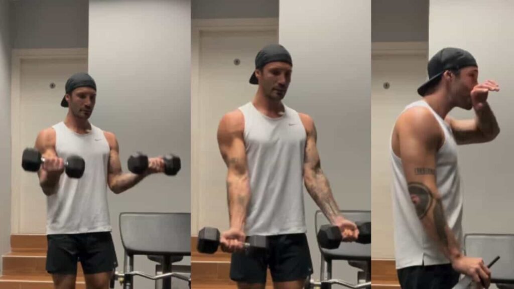 Il duro allenamento di Stefano De Martino fa il giro del web