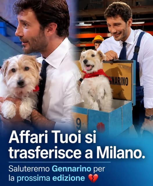 Affari Tuoi dice addio a Gennarino: ecco perché il cane-mascotte va in pensione